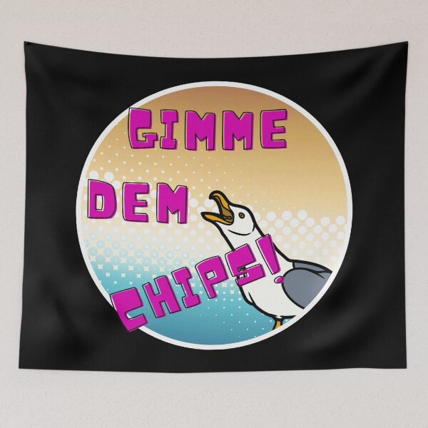Item preview, Gimme Dem Chips! Screaming Seagull designed and sold by VirtualFaries.