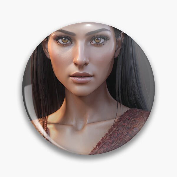 Item preview, Beautiful Brunette Brown Eyes Deteailed Dress - Woman Collection designed and sold by SpektroDesign.