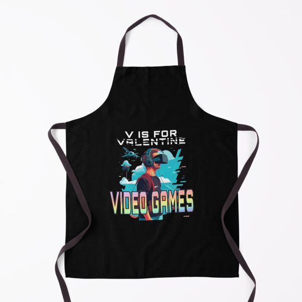 Item preview, V Is For Video Games Funny Valentines Day Gamer designed and sold by EXproRIMENT.