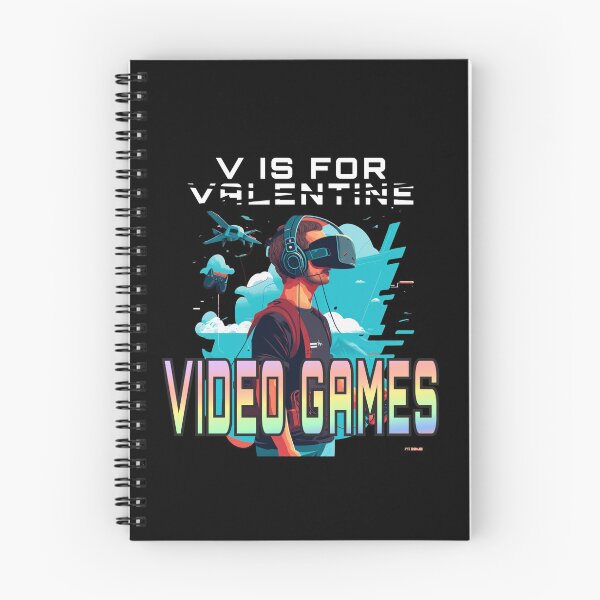 Item preview, V Is For Video Games Funny Valentines Day Gamer designed and sold by EXproRIMENT.