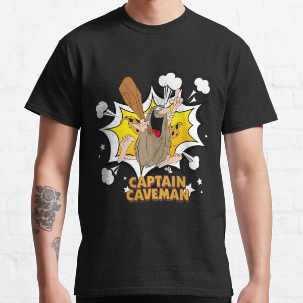 Captain Caveman Classic T-shirt for Men and Women, S to 5XL