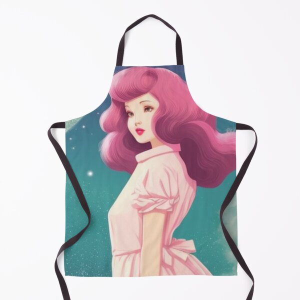 Item preview, Retro woman on the way to distant galaxies designed and sold by Girly-Universe.