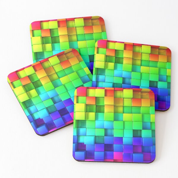Item preview, Rainbow 3D Cube Graphics designed and sold by leen12 Art Designs Prints.