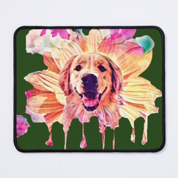 Item preview, Melting Floral Molly Golden Retriever Dog Flowers designed and sold by Shanna  Dugan.