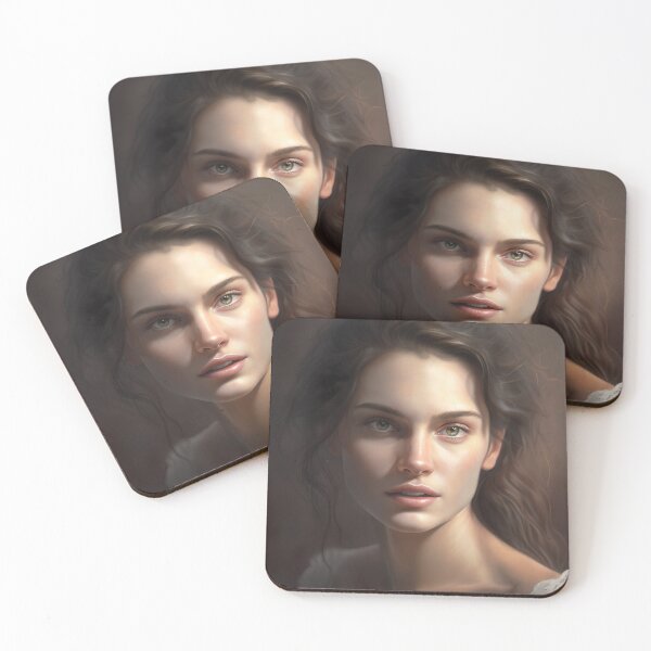 Item preview, French Woman Portrait designed and sold by unrealartwork.