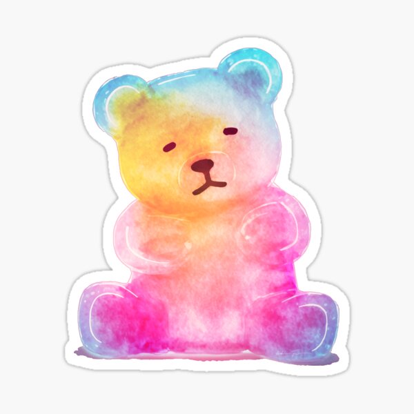 Rainbow Gummy Bear Sticker