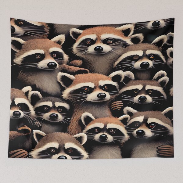 Item preview, Trash Panda Raccoons designed and sold by UbeeU-Pixels.