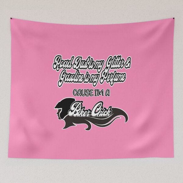 Item preview, Road Dust is My Glitter & Gasoline is my Perfume Cause I'm a Biker chick designed and sold by SmileThreads.