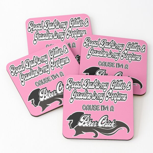 Item preview, Road Dust is My Glitter & Gasoline is my Perfume Cause I'm a Biker chick designed and sold by SmileThreads.