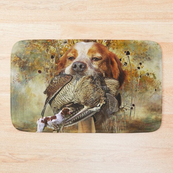 Item preview, Woodcock hunting with Brittany Spaniel designed and sold by TammyHunterArt.
