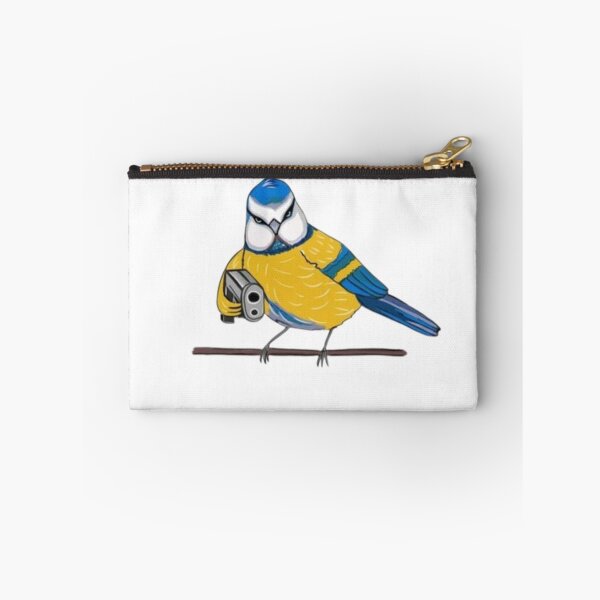 Item preview, Picture Titmouse with a gun Ukrainian theme designed and sold by Aloelora.