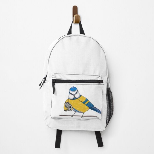 Item preview, Picture Titmouse with a gun Ukrainian theme designed and sold by Aloelora.