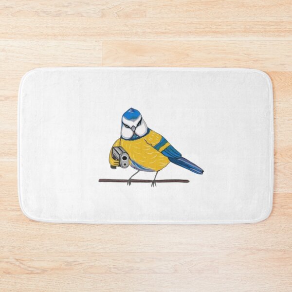 Item preview, Picture Titmouse with a gun Ukrainian theme designed and sold by Aloelora.