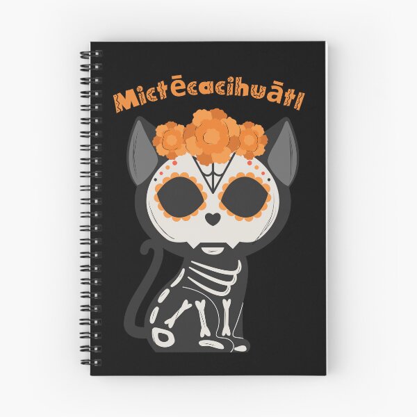 Item preview, Mictecacihuatl - Mexican Skull Cat designed and sold by ElLocoMus.