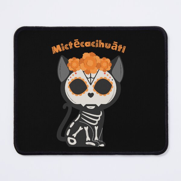 Item preview, Mictecacihuatl - Mexican Skull Cat designed and sold by ElLocoMus.