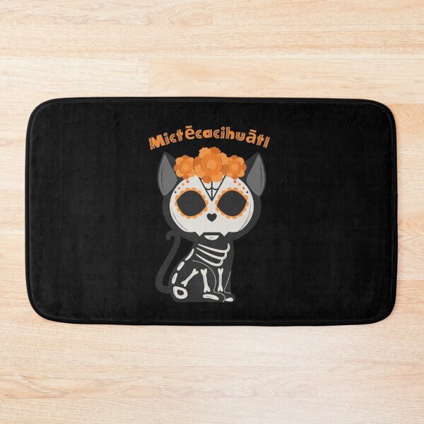 Item preview, Mictecacihuatl - Mexican Skull Cat designed and sold by ElLocoMus.