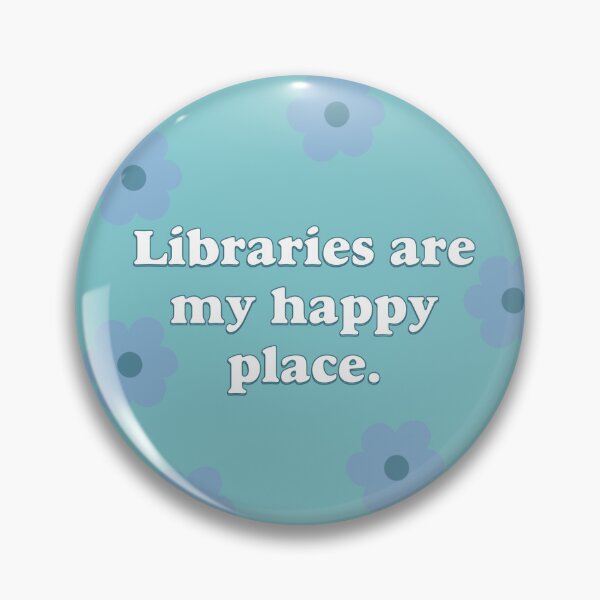 Item preview, Libraries are my happy place 80s designed and sold by TeakettleBooks.