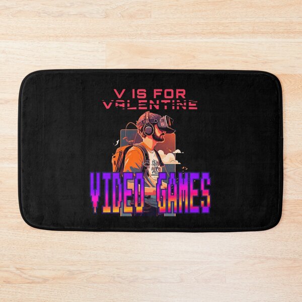 Item preview, v is for video games funny valentines day gamer designed and sold by EXproRIMENT.