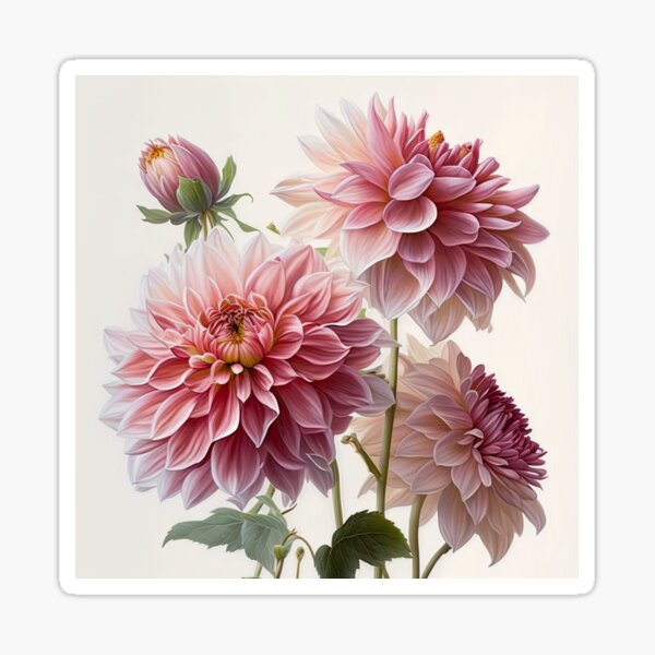 Item preview, Pink Dahlia Flowers  designed and sold by Vanover Designs.