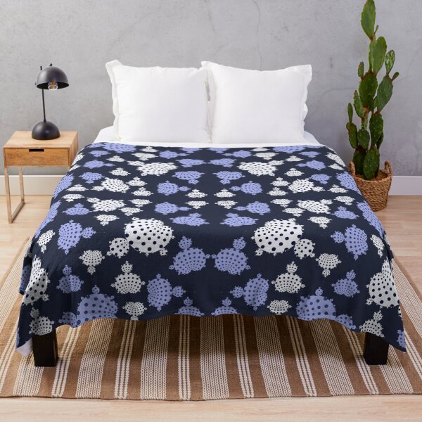 Item preview, Mandelbrot navy blue polka dot designed and sold by ivanoel.