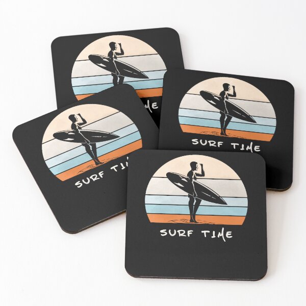 Item preview, Surf Time | Surfing Lovers Retro Surfboard Summer Times Beach Surfers designed and sold by AlphaMstudio.