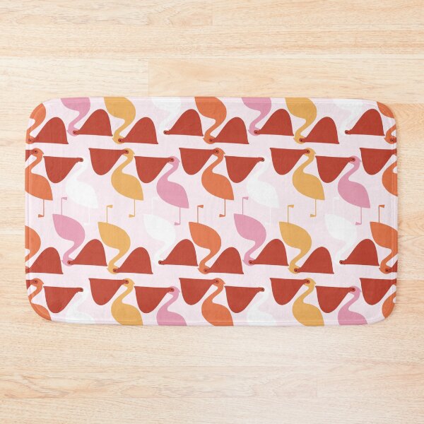 Item preview, Cute Pelican Pattern on Pink Background designed and sold by kapotka.