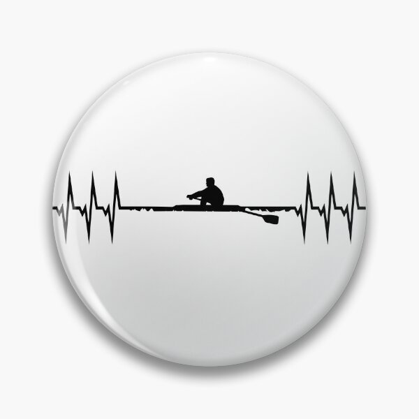 Item preview, Rowing ECG Heartbeat designed and sold by claudiasartwork.