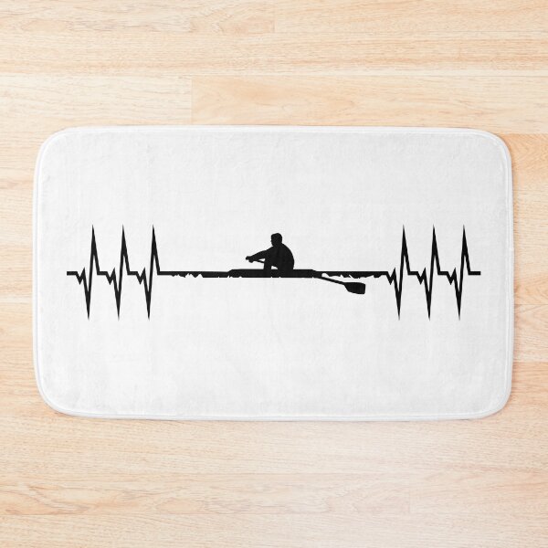 Item preview, Rowing ECG Heartbeat designed and sold by claudiasartwork.