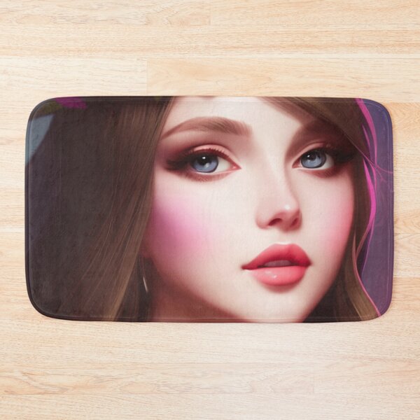 Item preview, Cute woman with flowers in her hair designed and sold by Girly-Universe.