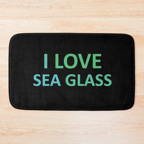 Item preview, Sea Glass Love Words I Love Sea Glass - Beach Greens Sea Glass Colors 2 of 4 designed and sold by Beachy.
