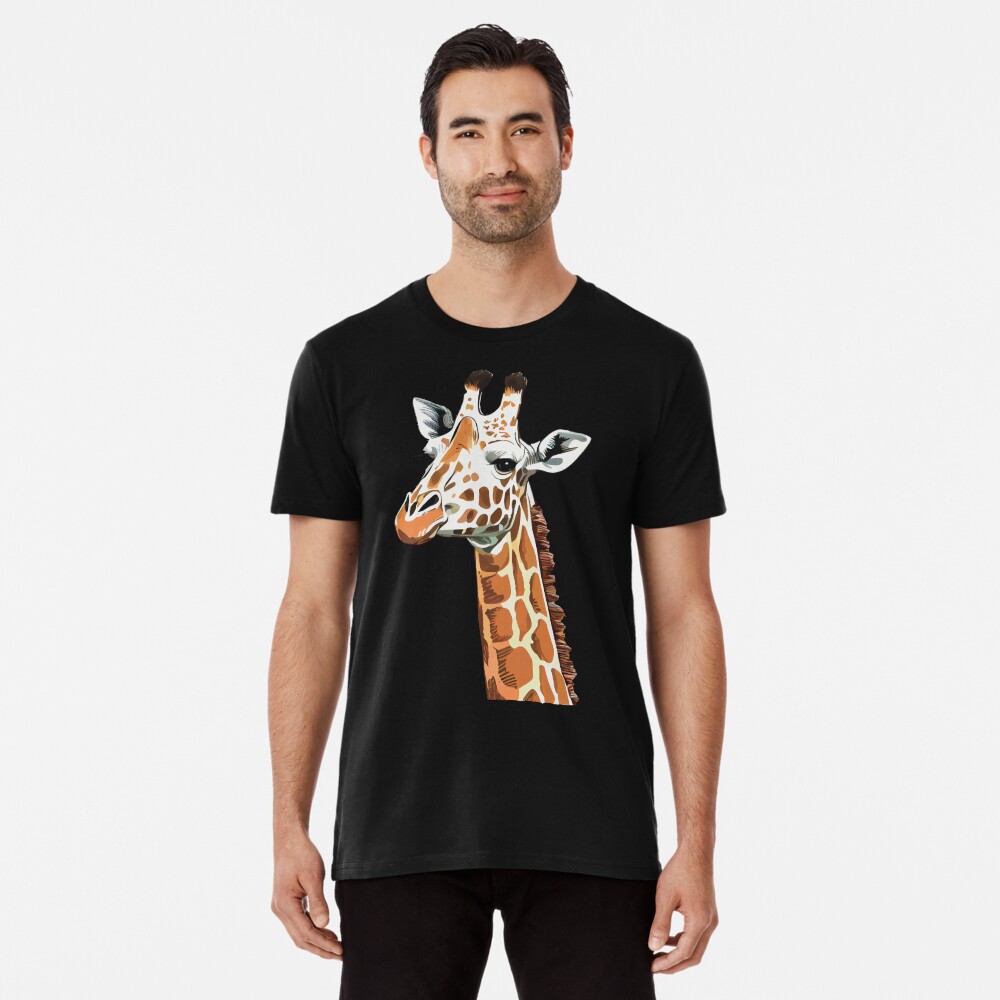 TheLibraryCloset Giraffe Shirt, Watercolor Giraffe Shirt, Boho Jungle, Gift for Giraffe Lover, Giraffe Gift, Oversized Boho T-Shirt, Vintage Jungle