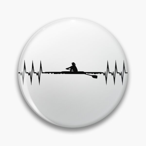 Item preview, Rowing ECG Heartbeat - Woman designed and sold by claudiasartwork.
