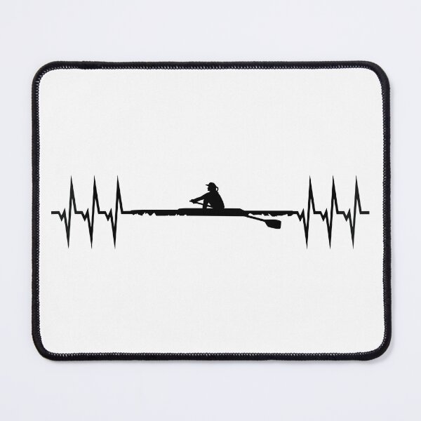 Item preview, Rowing ECG Heartbeat - Woman designed and sold by claudiasartwork.