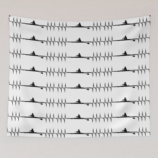 Item preview, Rowing ECG Heartbeat - Woman designed and sold by claudiasartwork.