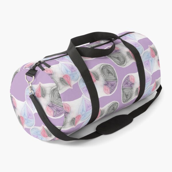 Clown 1 collage lavender Duffle Bag