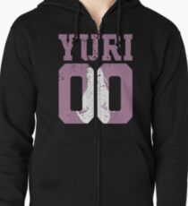 Yuri 00 Jersey DDLC Inspired Zipped Hoodie