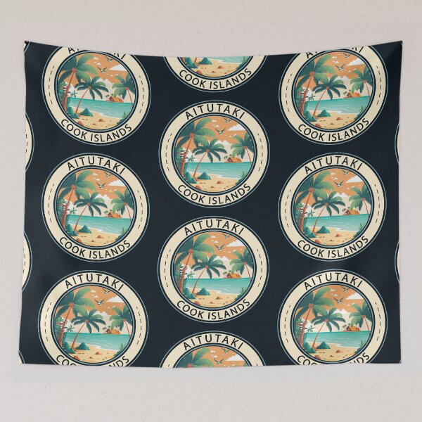Item preview, Aitutaki Cook Islands Hut Badge designed and sold by KrisSidDesigns.