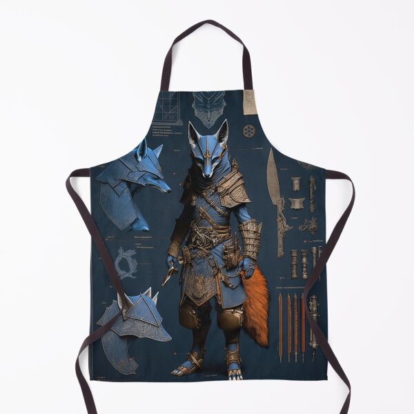 Item preview, Ancient Wolf warrior and weapons knolling blueprint designed and sold by Visual-wallart.