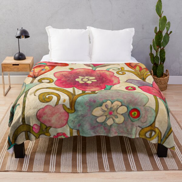 Item preview, Decorative Boho Floral Surface Pattern Wall Art designed and sold by Flowerartlovers.