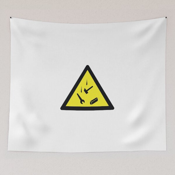 Item preview, falling objects hazard sign designed and sold by Mqyou.