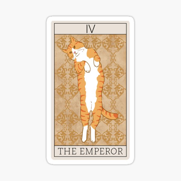 Artikel-Vorschau von Tarot-Karte Das Kaiser-Katzen-Kätzchen-Kätzchen, designt und verkauft von DandyRabbit.