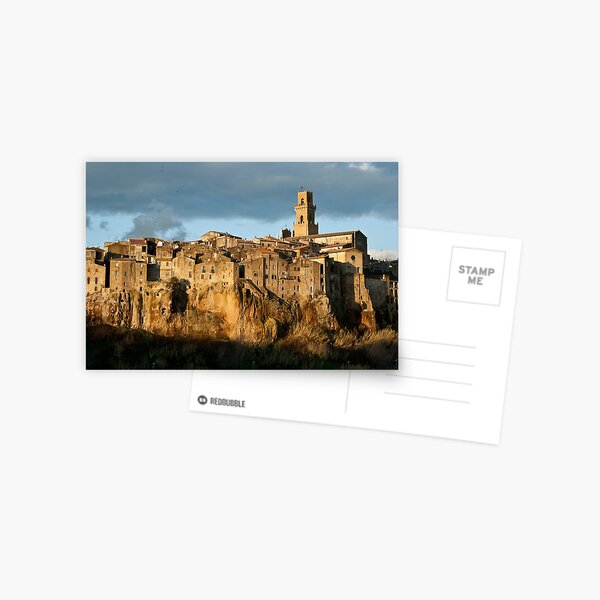 Pitigliano Tuscany Small Town Postcard