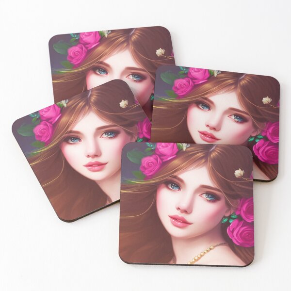 Item preview, Young woman with brown hair designed and sold by Girly-Universe.