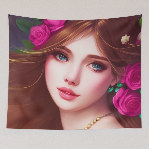 Item preview, Young woman with brown hair designed and sold by Girly-Universe.