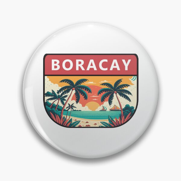 Item preview, Boracay Philippines Retro Emblem designed and sold by KrisSidDesigns.