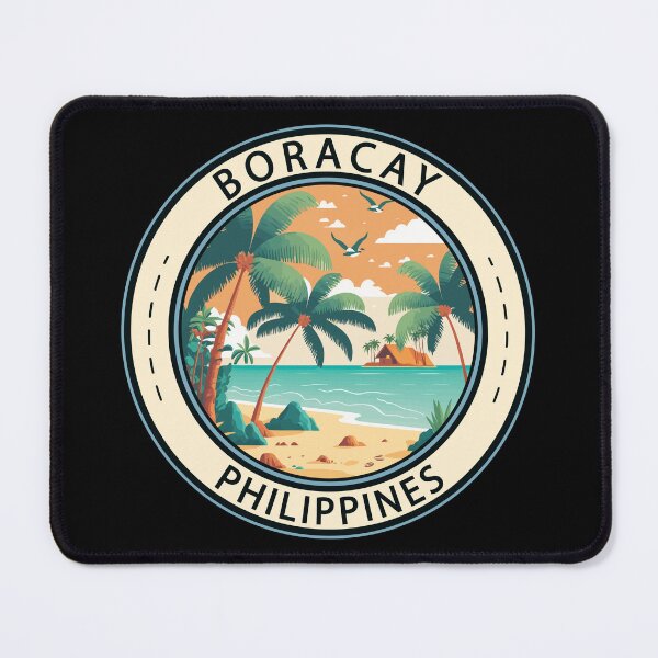 Item preview, Boracay Philippines Hut Badge designed and sold by KrisSidDesigns.