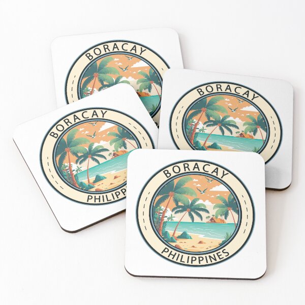 Item preview, Boracay Philippines Hut Badge designed and sold by KrisSidDesigns.