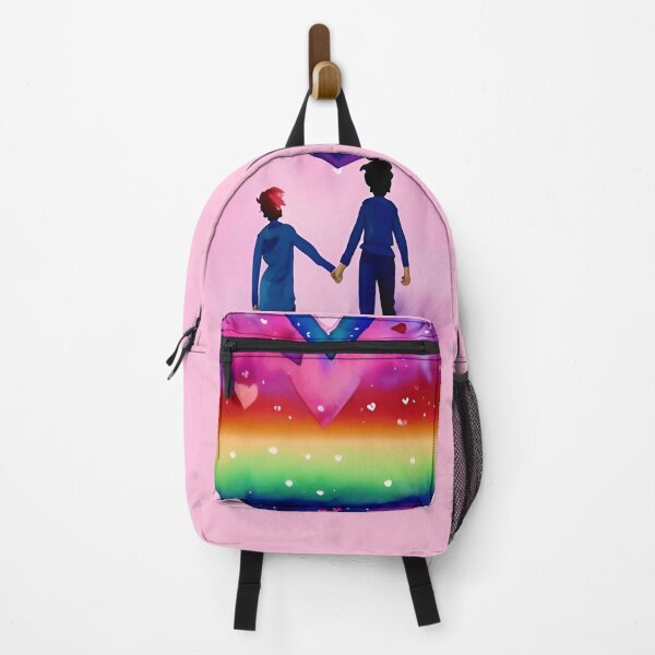 Item preview, A queer gay couple in love Valentine's Day with a large rainbow LGBT heart designed and sold by rockate.