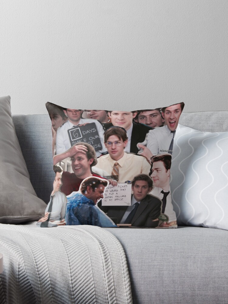 Jim, Dwight, Michael- The Office Throw Pillow  Throw pillows, Designer  throw pillows, Pillow sale