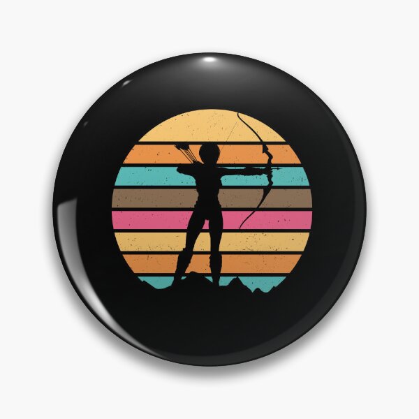 Item preview, Archery Gift Retro Female Archer Archers designed and sold by Lenny Stahl.